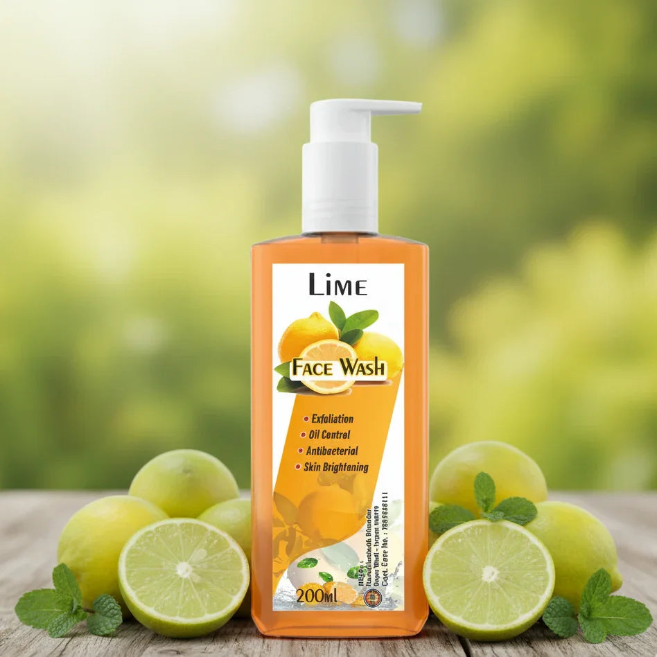 Lime Face Wash – Ayurvedic Oil Control & Refreshing Cleanser